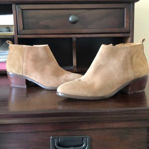 J Crew tan booties